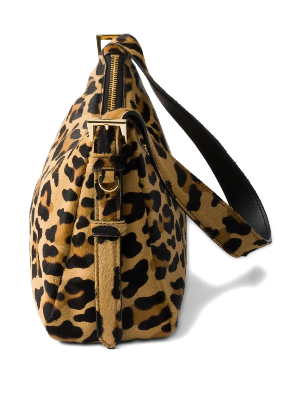 Prada Aimèe Medium Printed Leather Shoulder Bag In Animal Print