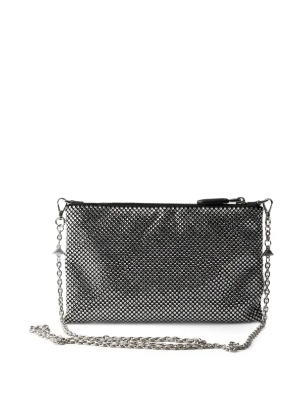 Prada スタッズ ショルダーバッグ | シルバートーン | FARFETCH JP