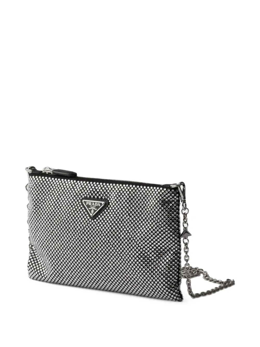 Prada スタッズ ショルダーバッグ | シルバートーン | FARFETCH JP