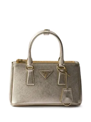 Prada Galleria Leather Mini Bag | Grey | FARFETCH AU