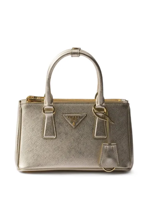 Prada Galleria 三角形logo迷你皮质手提包