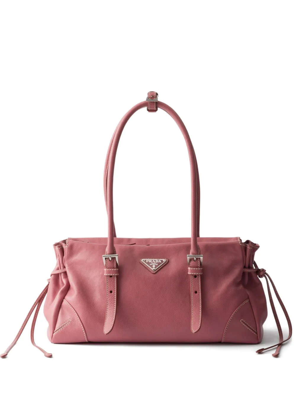 Prada Borsa tote media in pelle - Rosa
