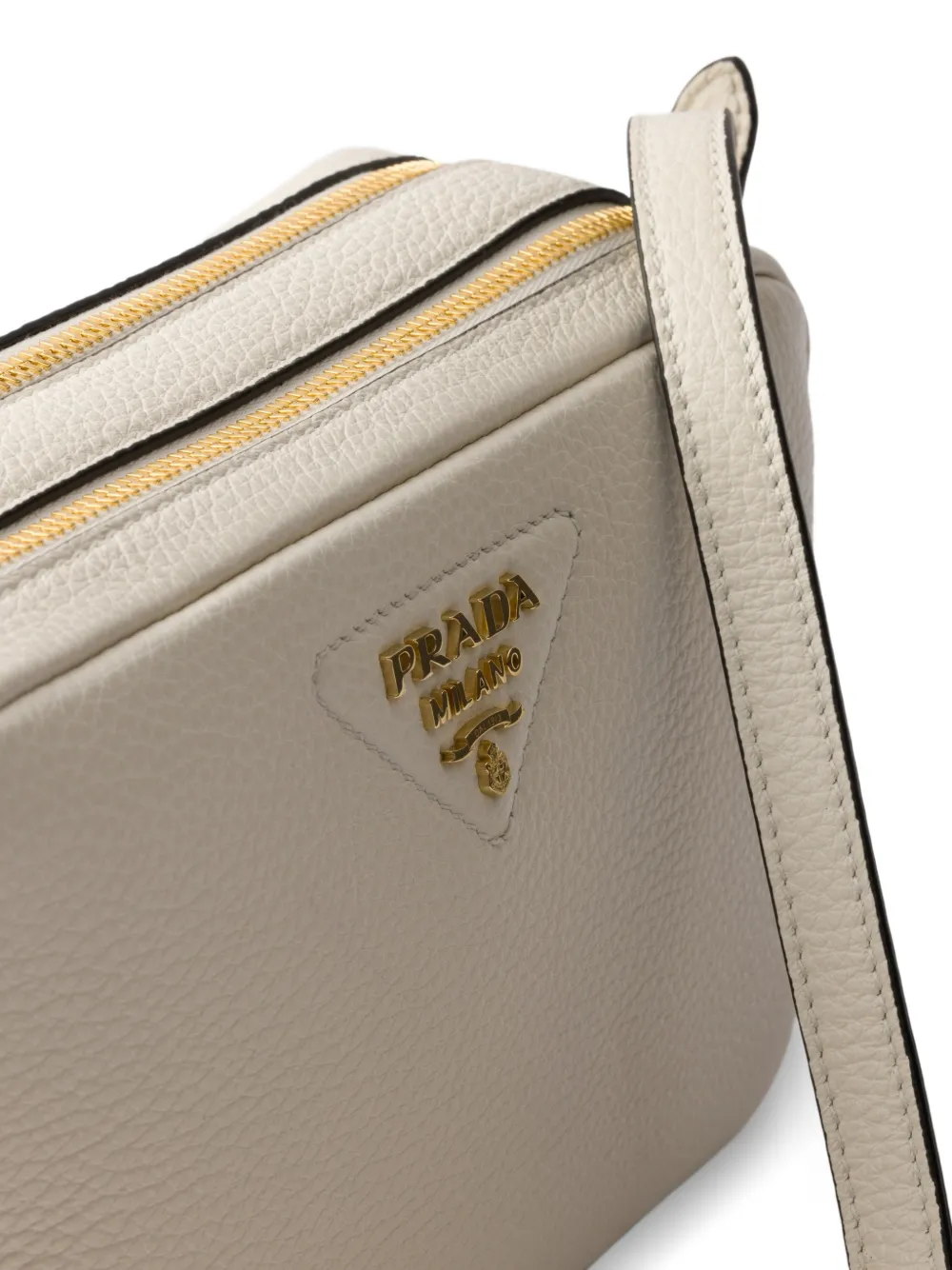 Prada Leren schoudertas Wit