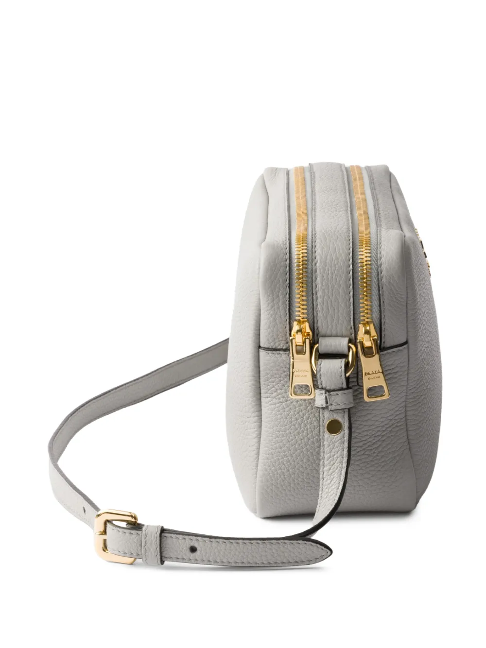 Prada Kleine schoudertas met logodetail Grijs