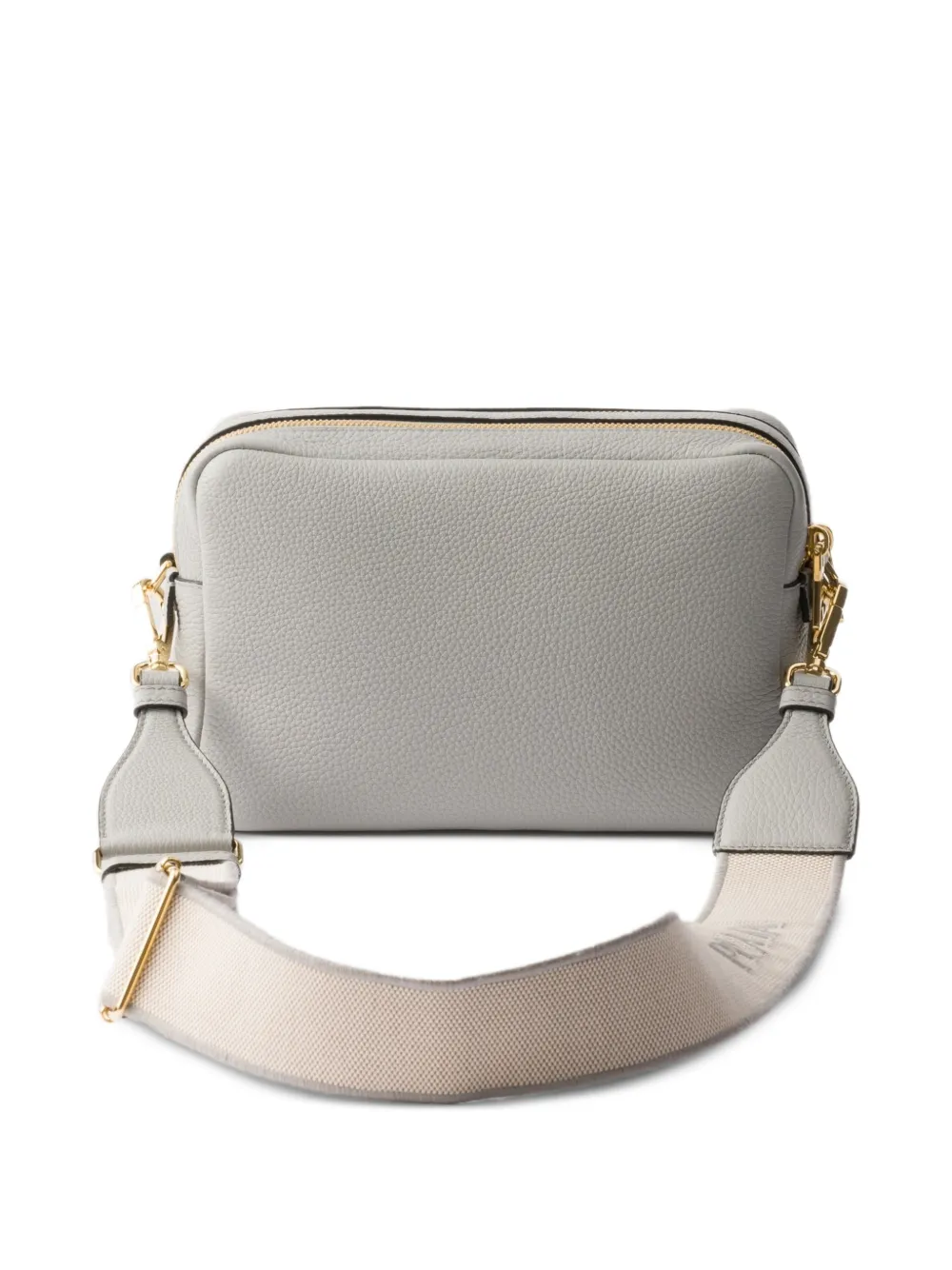 Prada Kleine schoudertas met logodetail Grijs