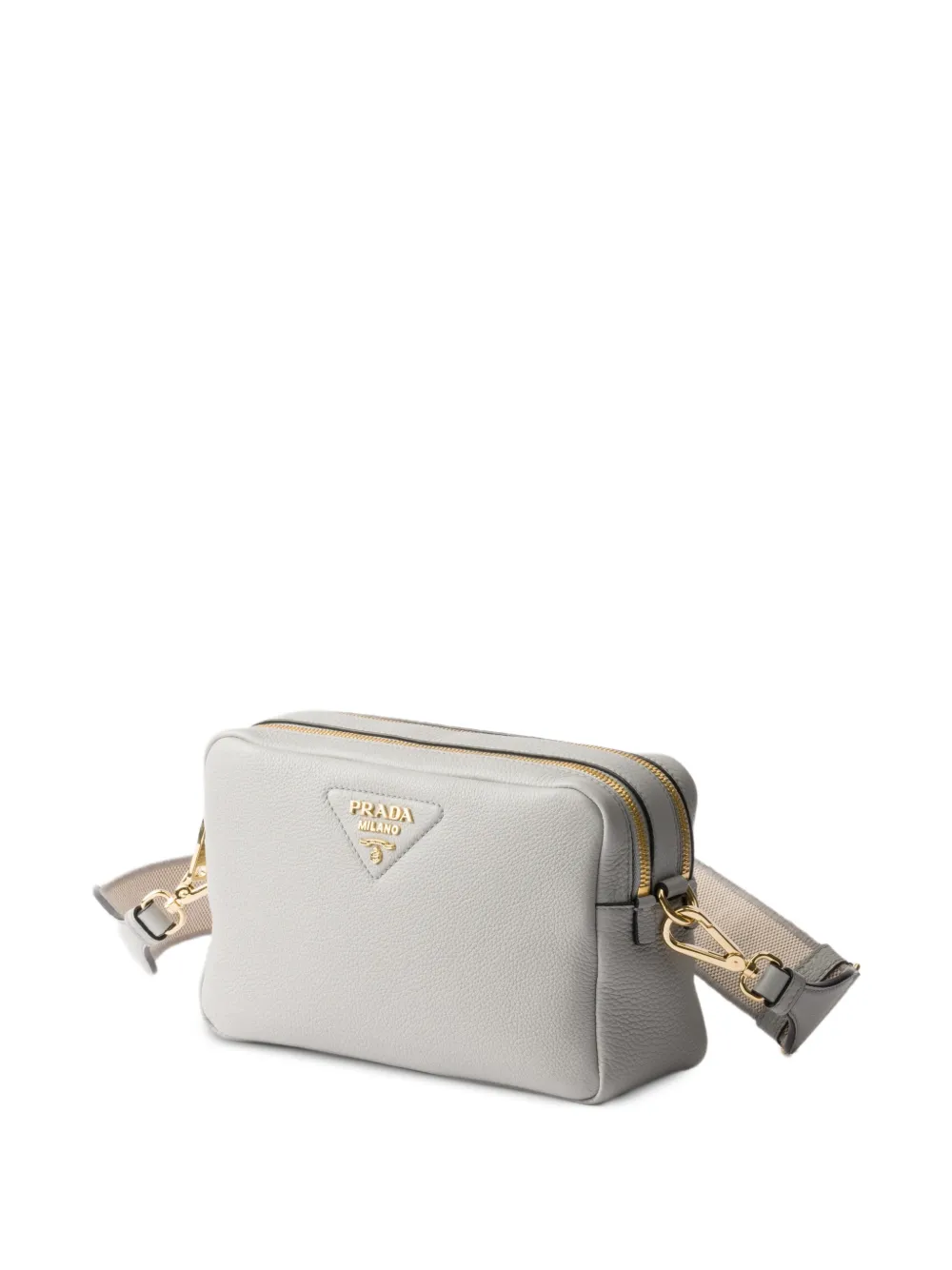 Prada Kleine schoudertas met logodetail Grijs