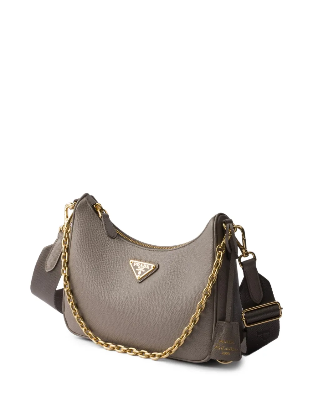 Prada Re-Edition 2005 shopper Grijs