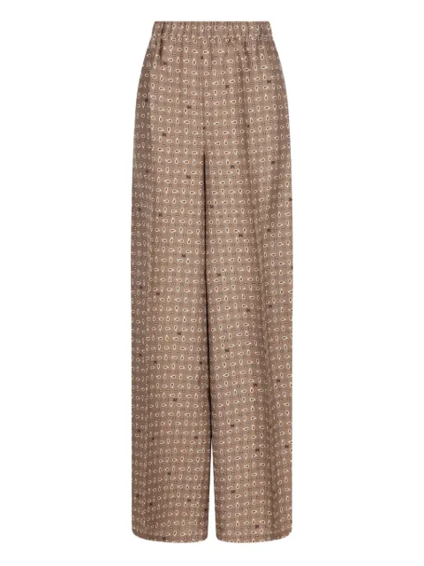 Max Mara elasticated patterned trousers
