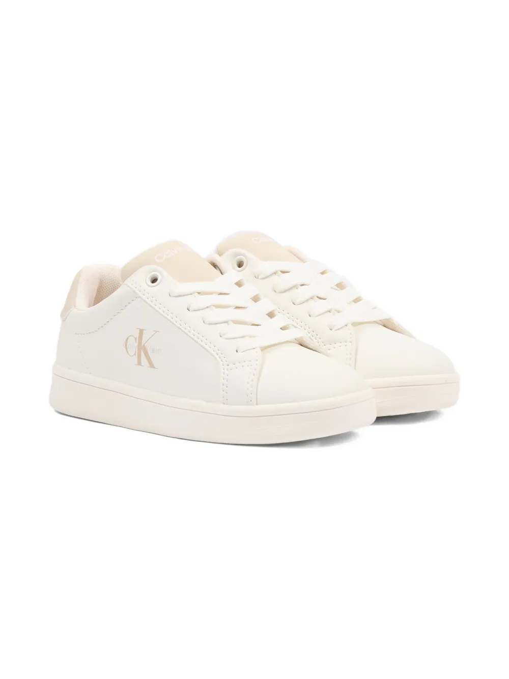 Calvin Klein Kids logo-detail sneakers - Bianco