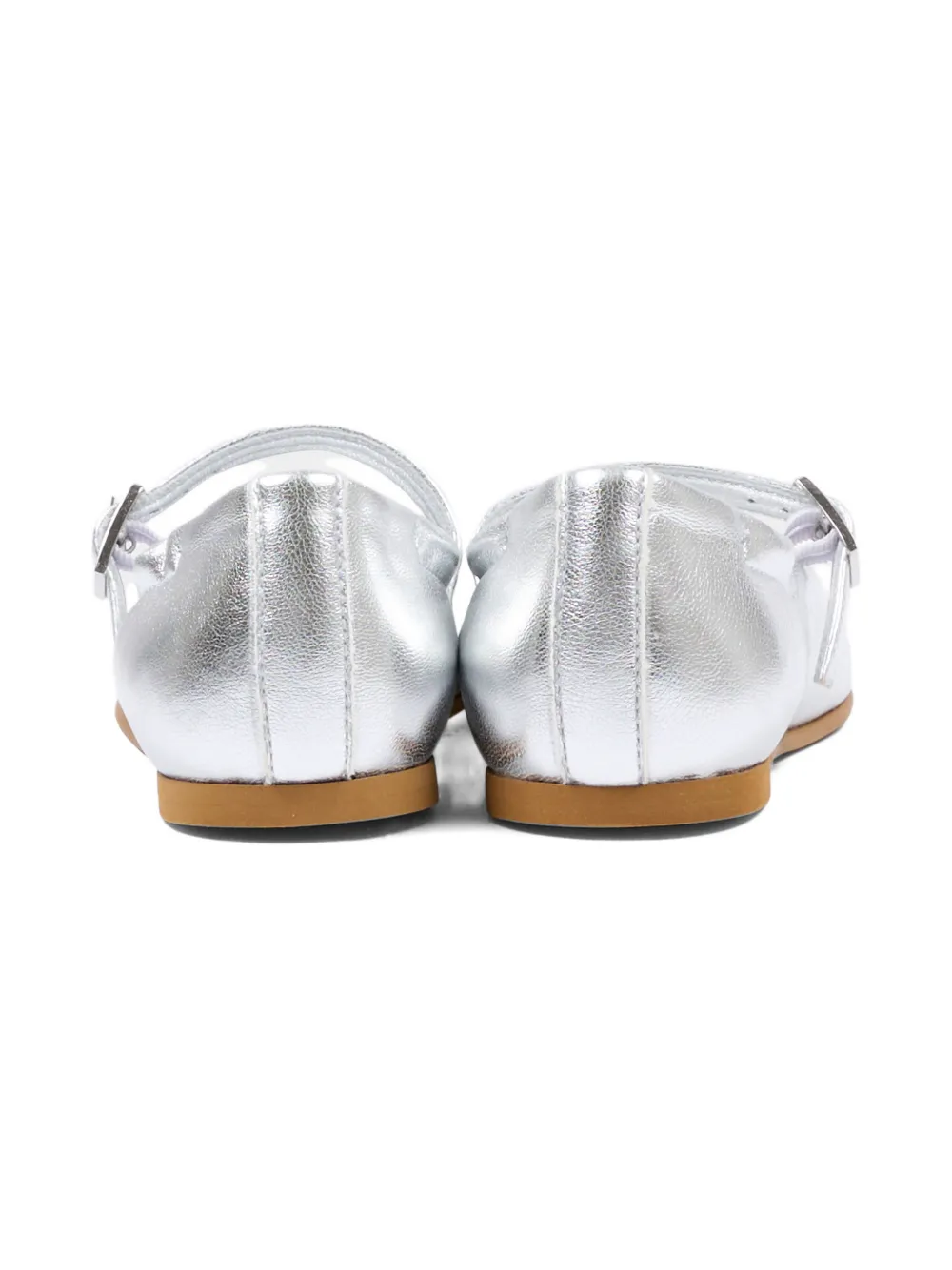 Calvin Klein Kids Ballerina's met gespdetail Zilver