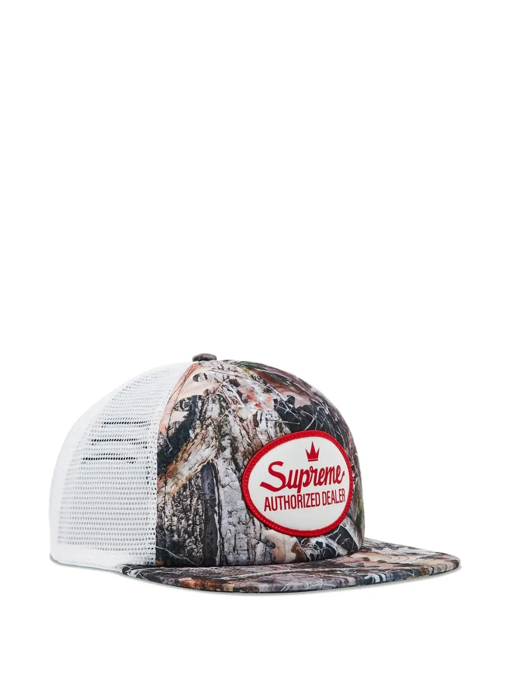 Supreme gorra trucker con motivo abstracto | blanco | Image 1