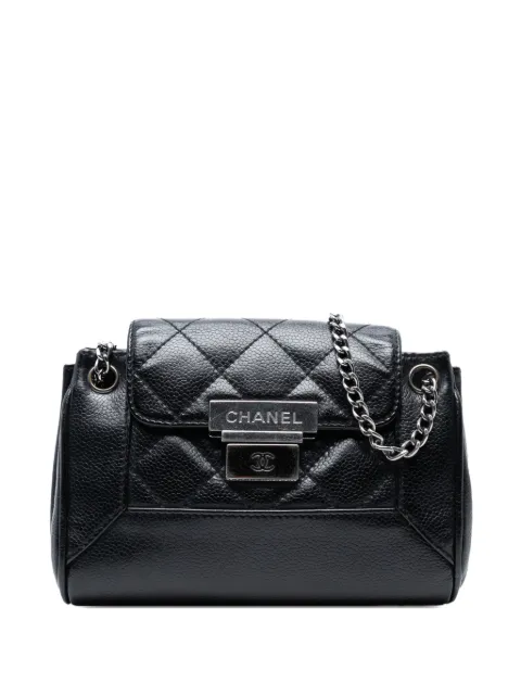 CHANEL Pre-Owned 2003-2004 Mini Quilted Caviar Accordion Flap shoulder bag