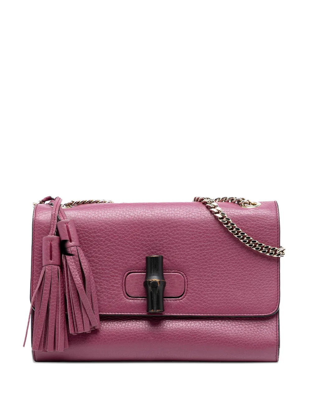 Gucci Pre-Owned 2016-2025 Medium Leather Miss Bamboo crossbody bag - Rosa