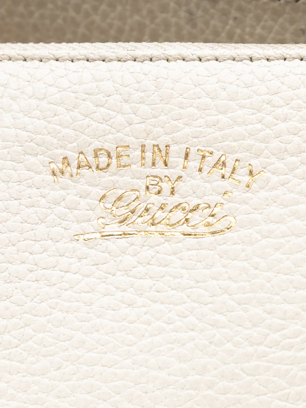 Pre-owned Gucci 2016-2025 Calfskin Swing Top Handle Satchel In White