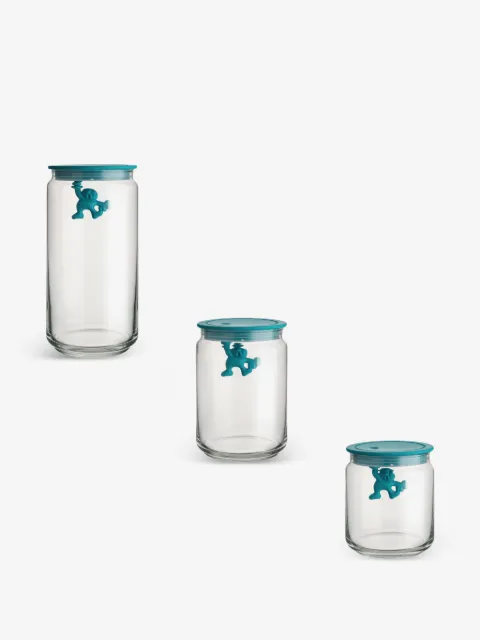 Alessi lot de trois bocaux à figurines