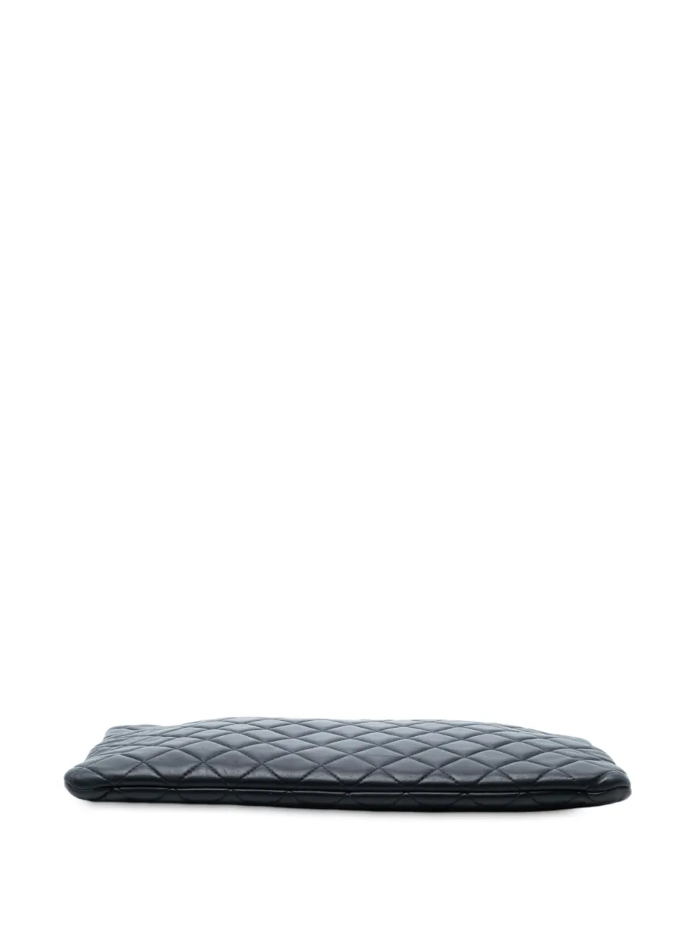 2016-2017 Cc Large Quilted Lambskin O Case Clutch Bag