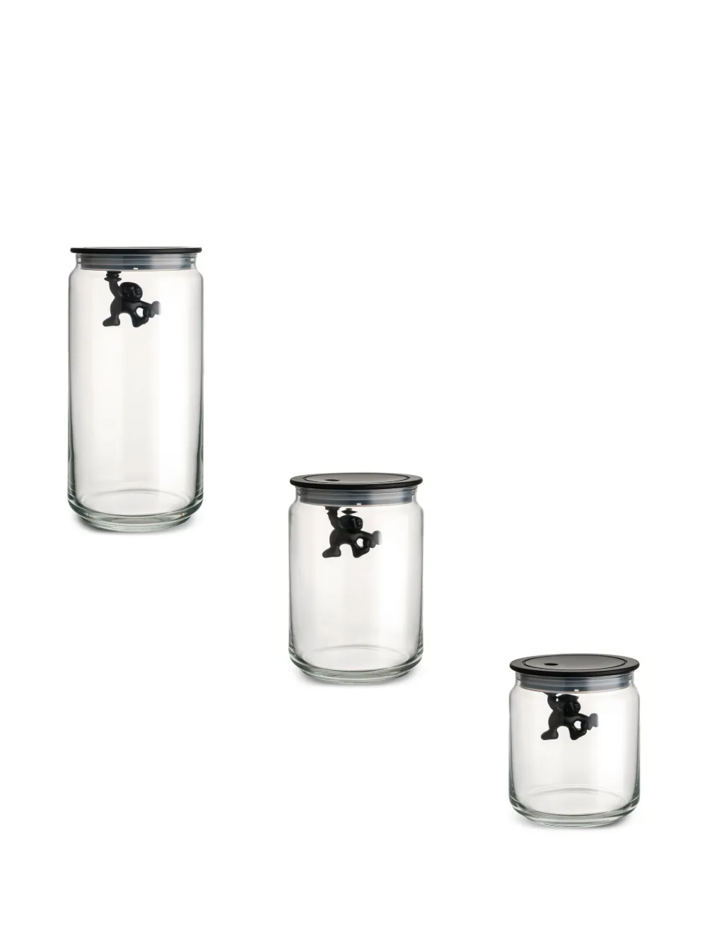 Alessi figure jars (set of three) | White | Image 1