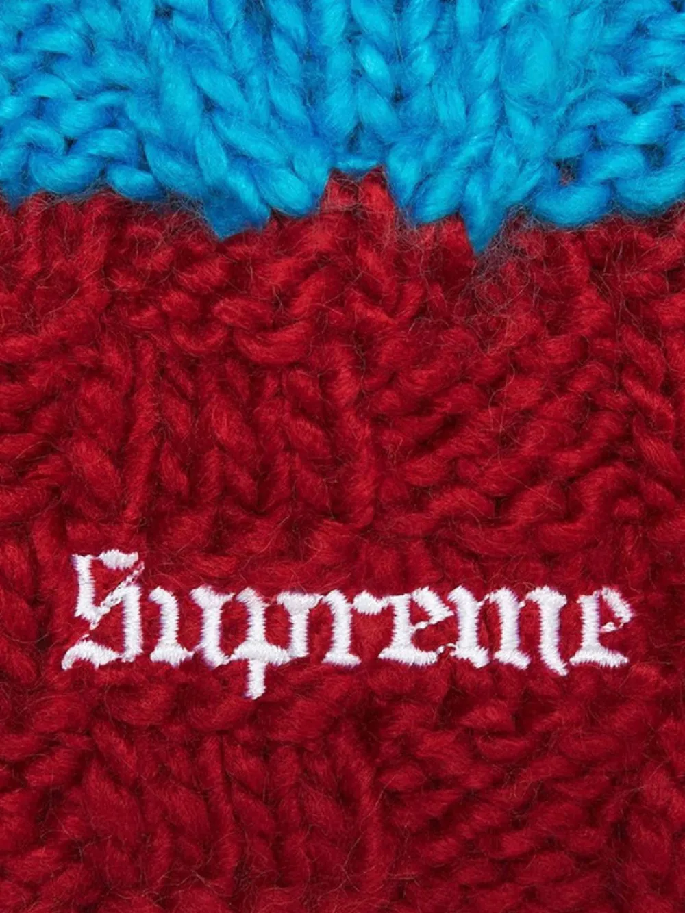 Supreme Muts met colourblocking - Rood