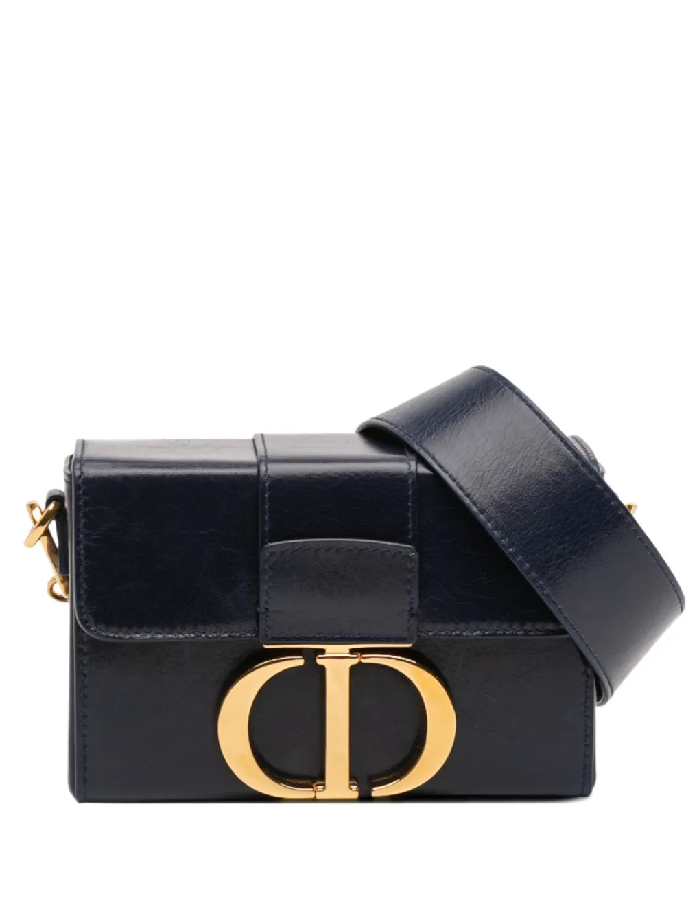 Christian Dior Pre-Owned 2019 Leather 30 Montaigne Box Bag crossbody bag - Blu