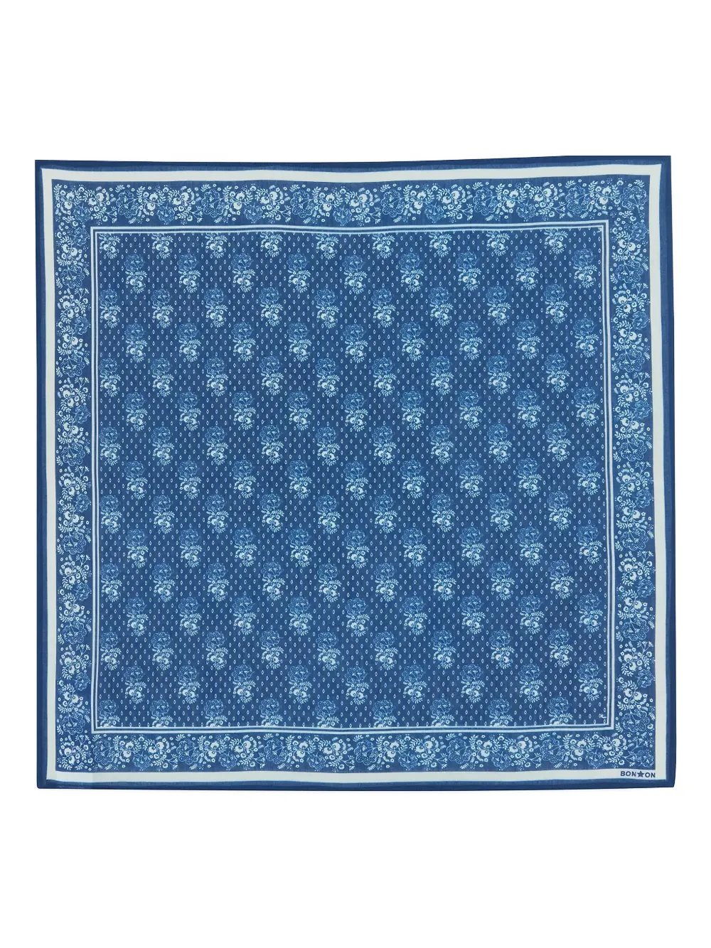 Bonton floral-print scarf | Blue | Image 1