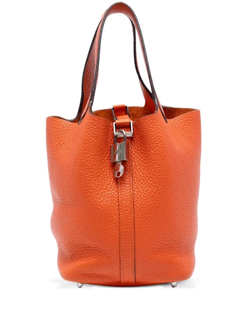 Hermès Pre-Owned 2012 Clemence Picotin Lock 18 handbag | Orange | Image 1