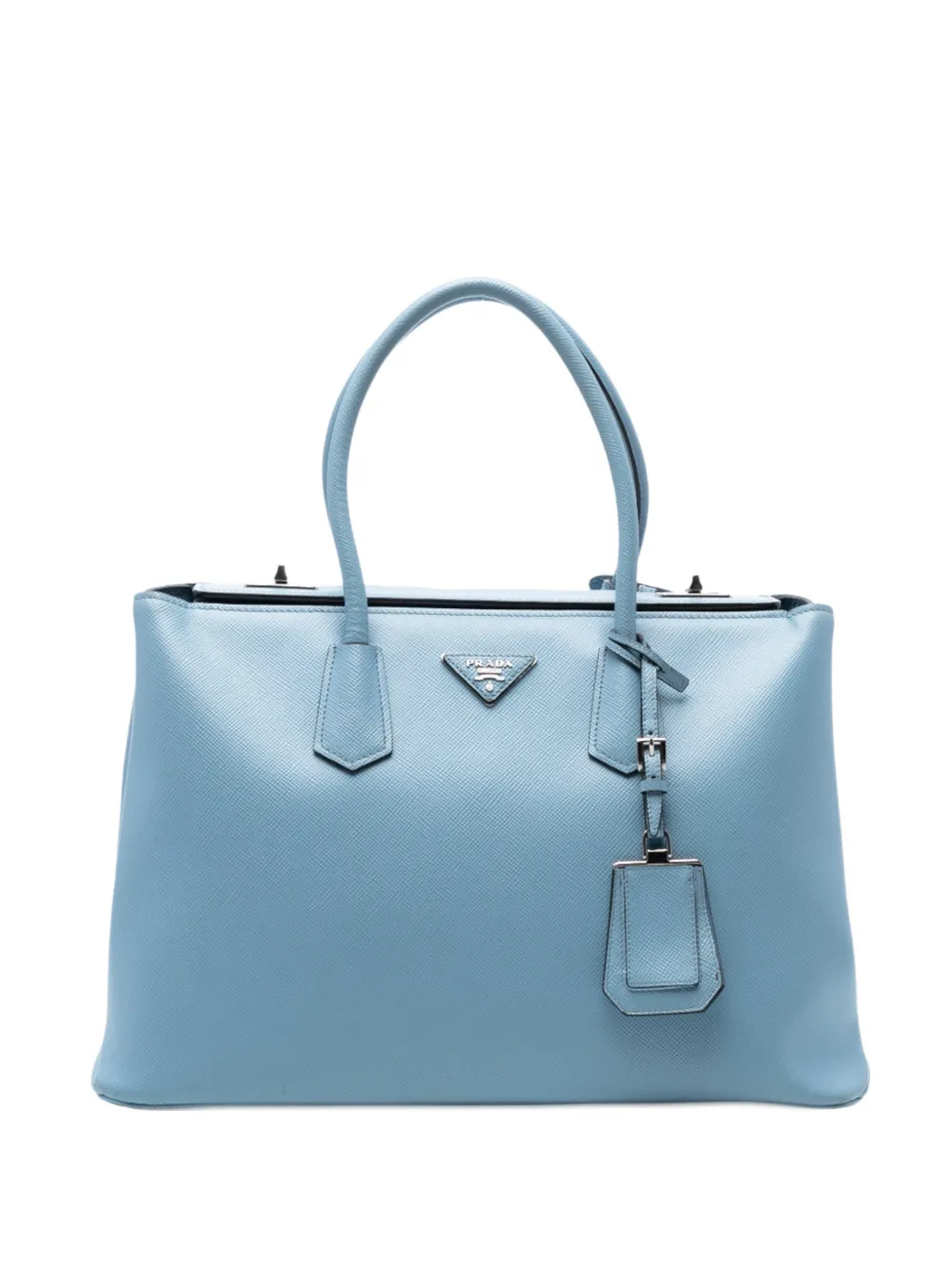 Prada Pre-Owned 2000-2025 Saffiano Cuir Turnlock Twin satchel | azul | Image 1