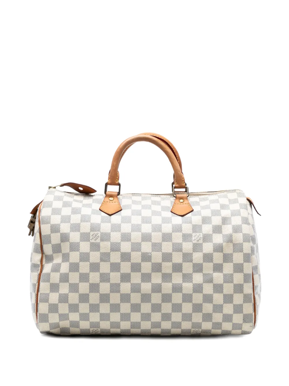 Louis Vuitton Pre-Owned 2010 Damier Azur Speedy 35 boston bag - Bianco