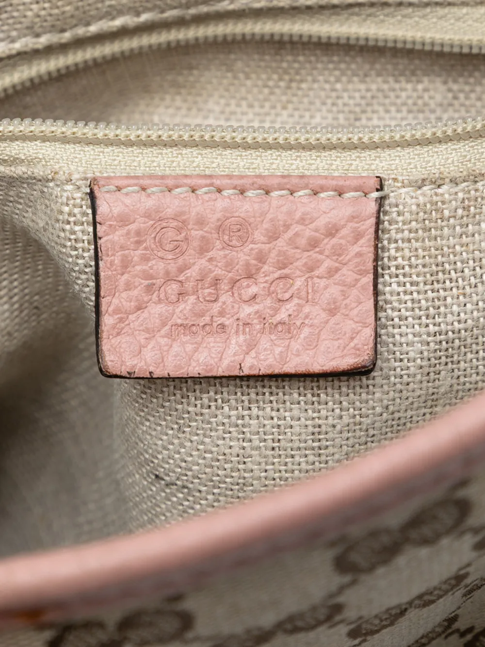 GUCCI Pre-owned 2016-2025 Small Gg Canvas Bree Satchel In Brown