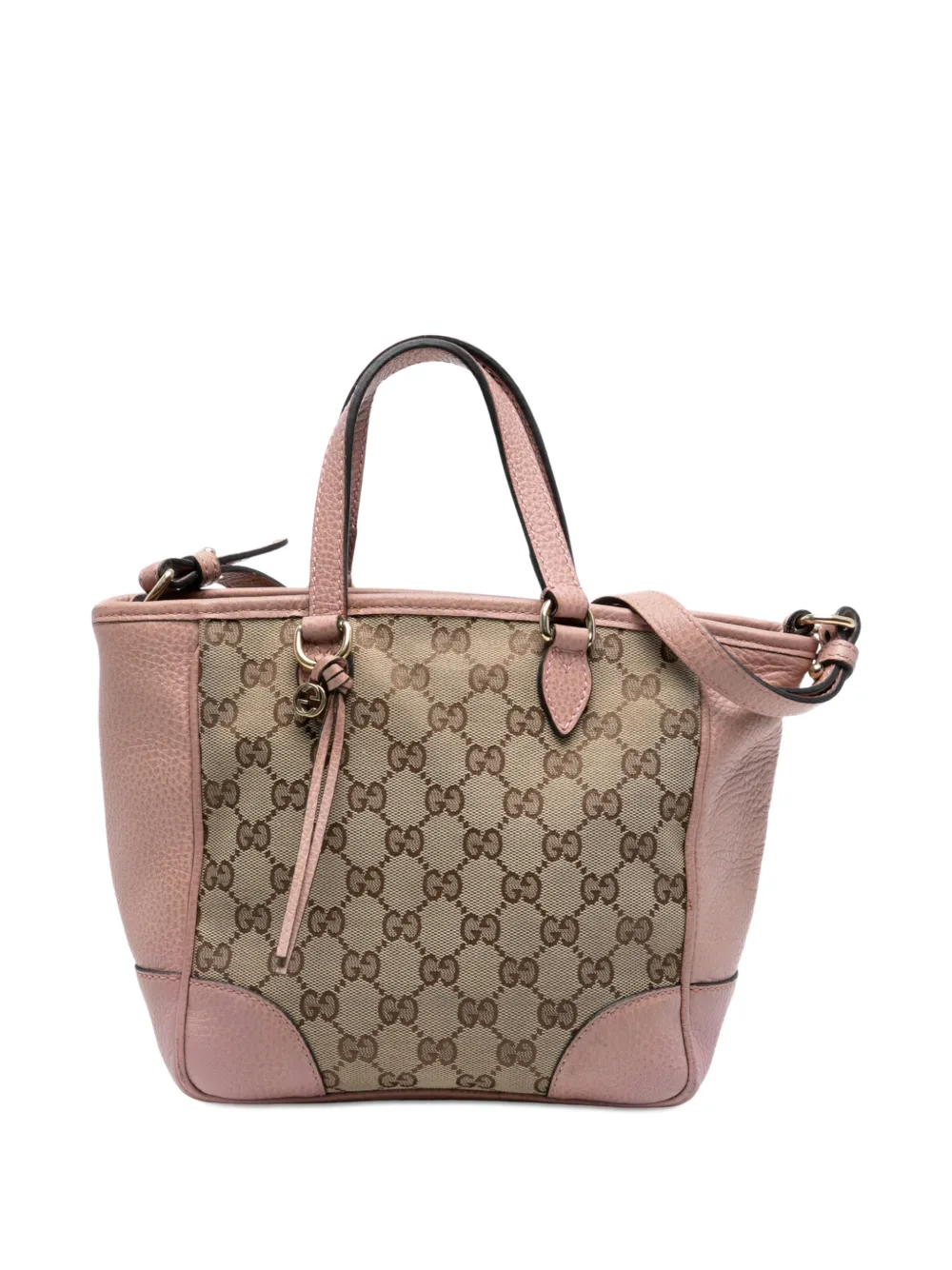 Gucci Pre-Owned 2016-2025 Small GG Canvas Bree satchel - Marrone