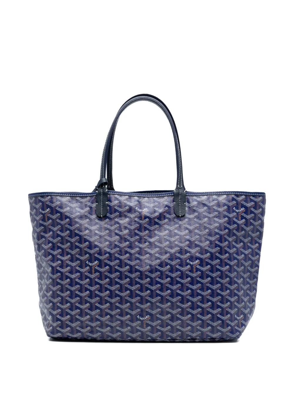 Pre-owned Goyard 2020 Ine Saint Louis Pm Tote Bag In Blue