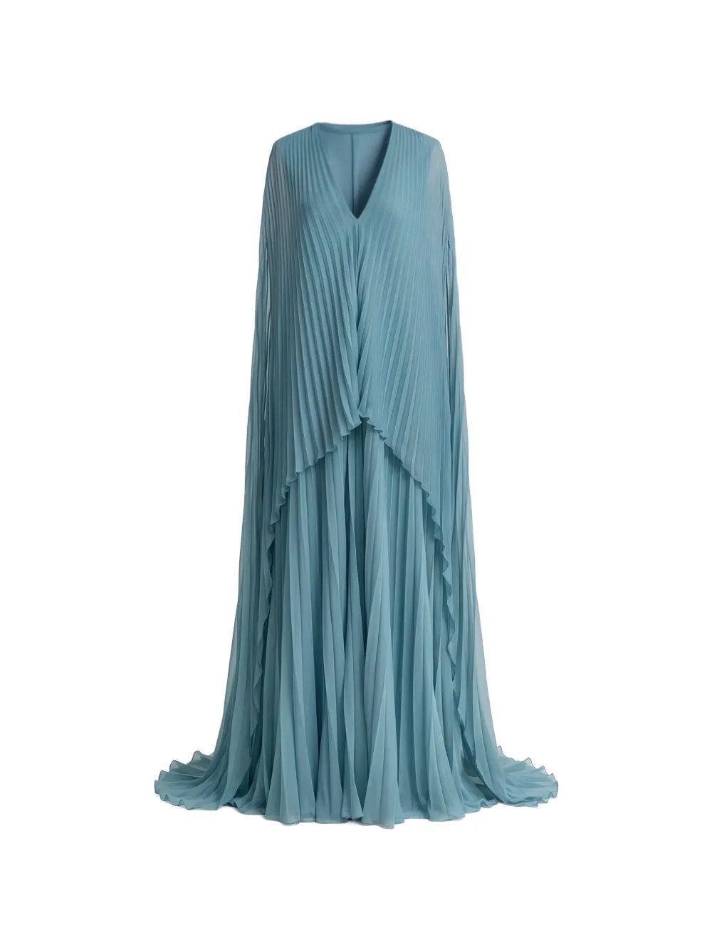 Gemy Maalouf Abito lungo con scollo a V - Blu