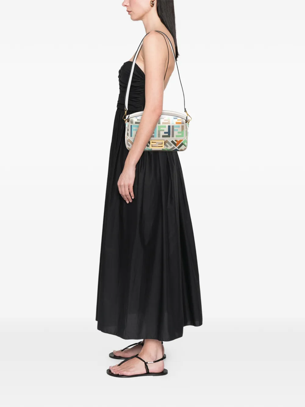 Fendi Pre-Owned 2010-2025 Zucca Embroidered Canvas Baguette satchel | Pre-Owned | Image 2