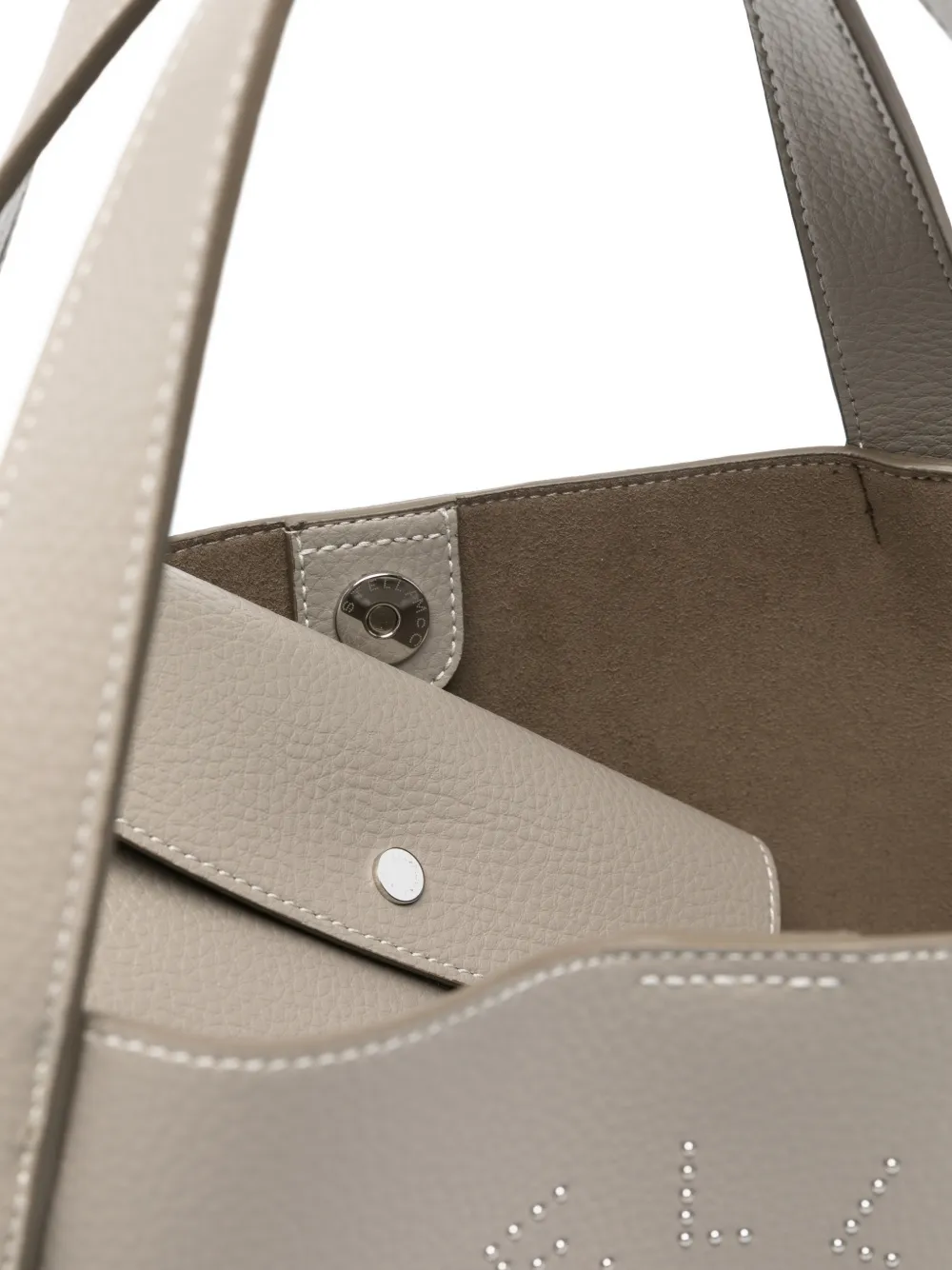 Stella McCartney Crossbodytas met logo en handvat Grijs