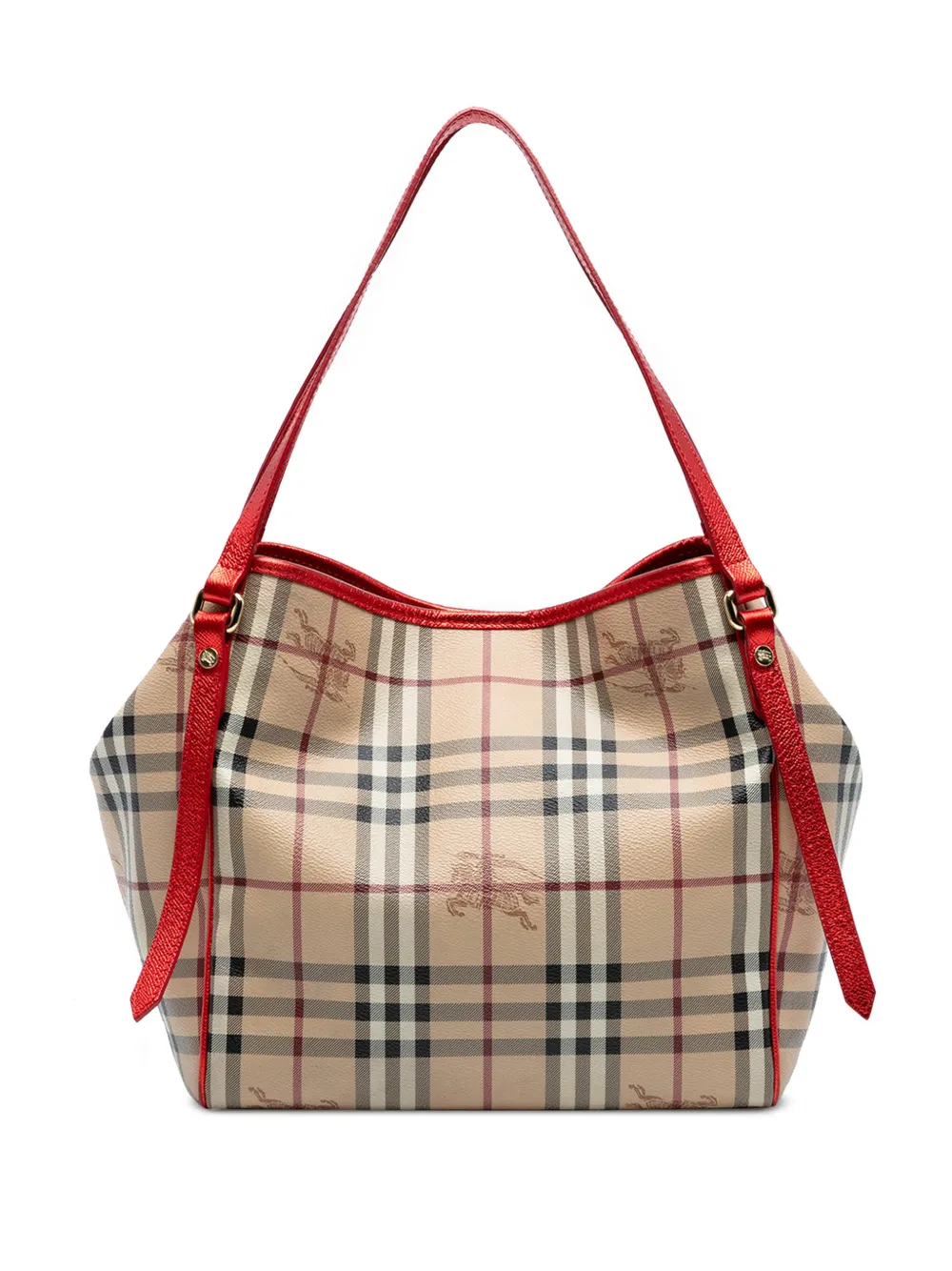 Burberry Pre-Owned 2000-2017 Small Haymarket Check Coated Canvas Canterbury tote bag - Marrone