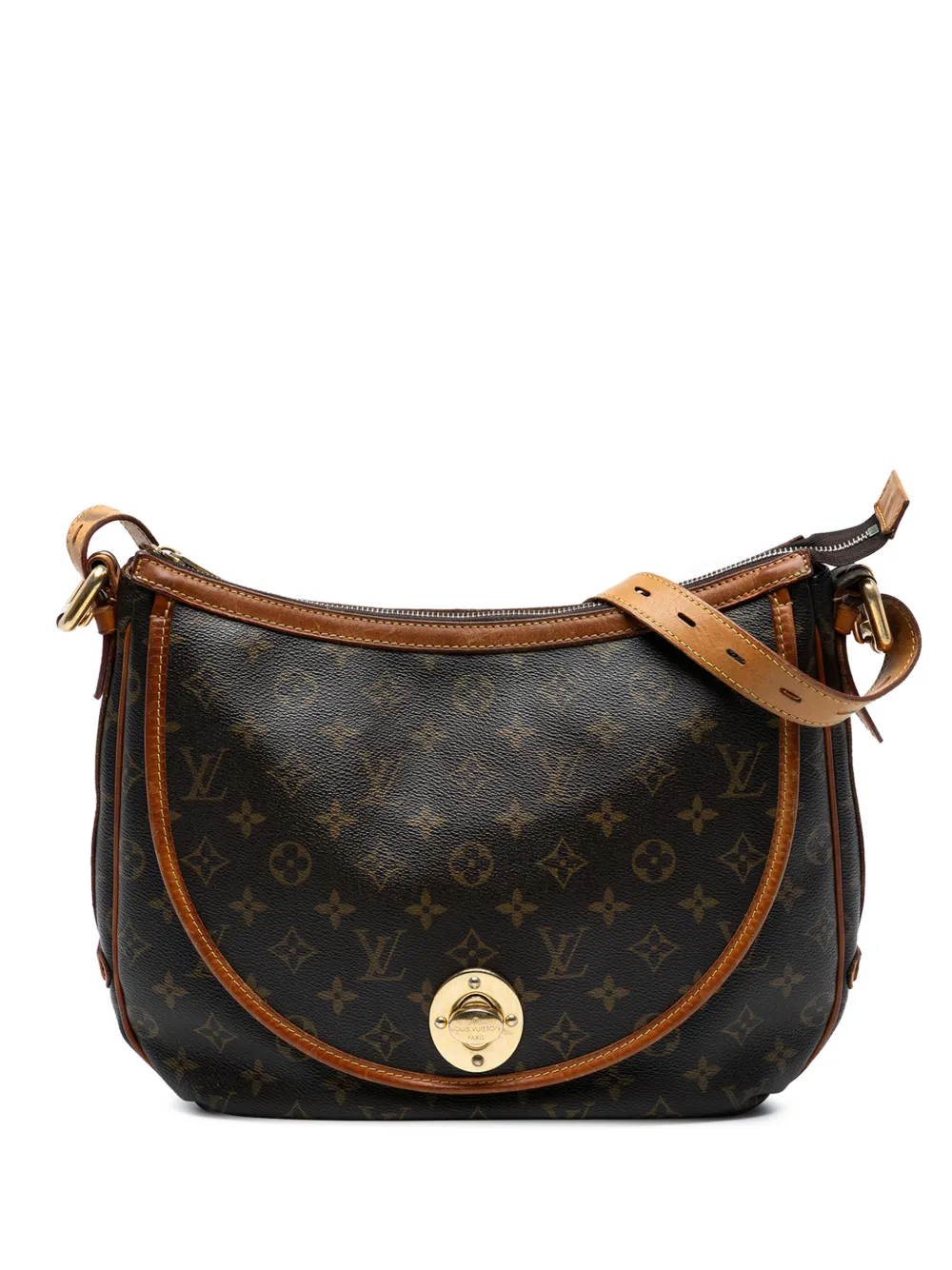 Pre-owned Louis Vuitton 2006 Monogram Tulum Gm Crossbody Bag In Brown