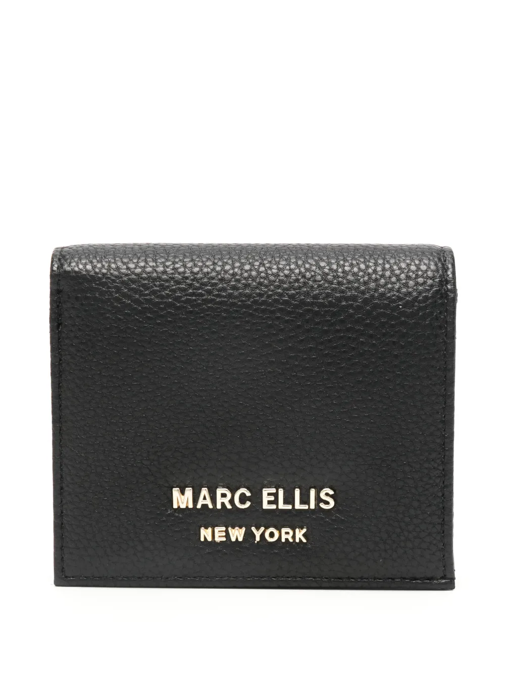Marc Ellis logo-plaque leather wallet - Nero