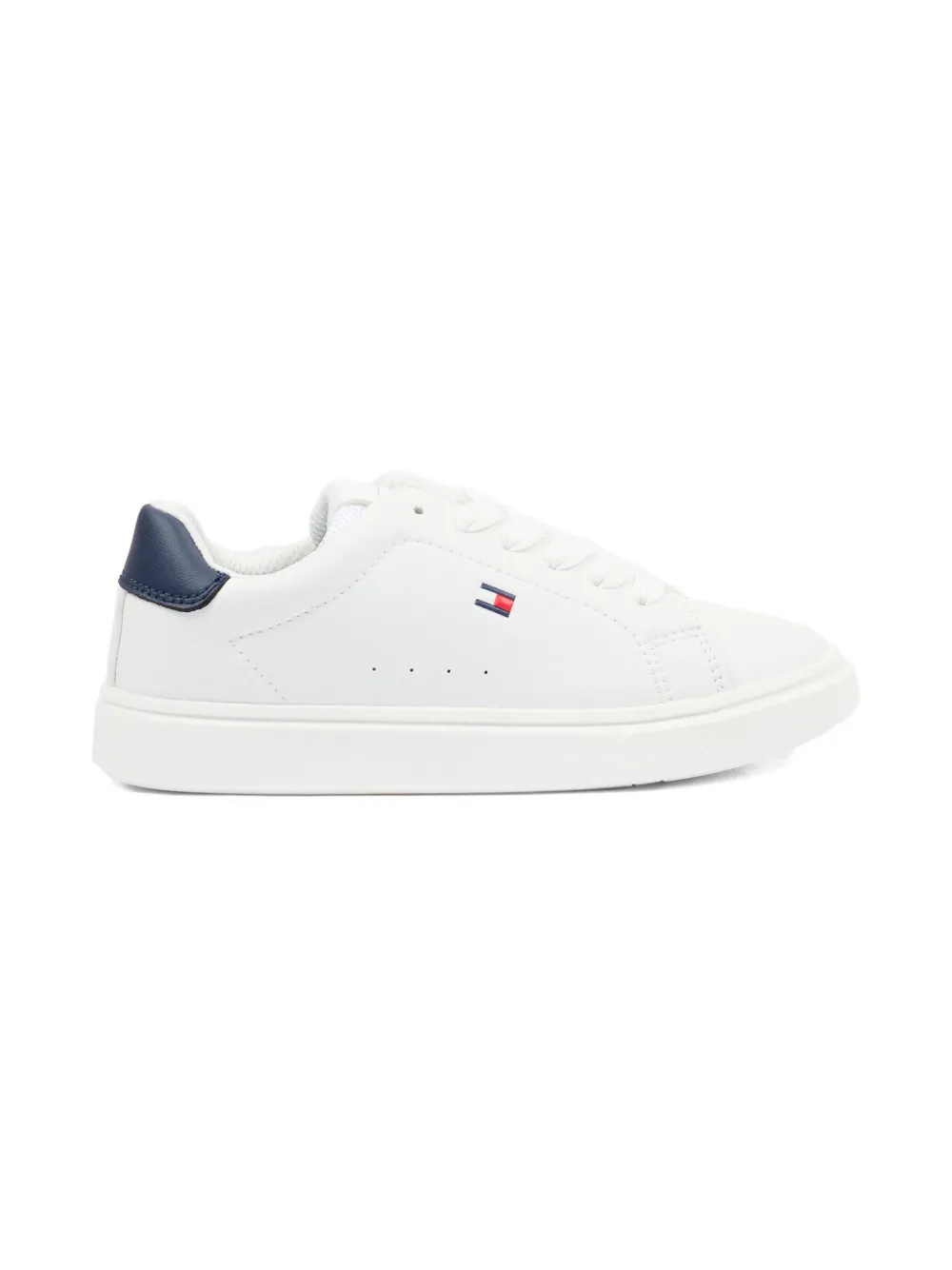 Tommy Hilfiger Junior logo-patch sneakers - Wit