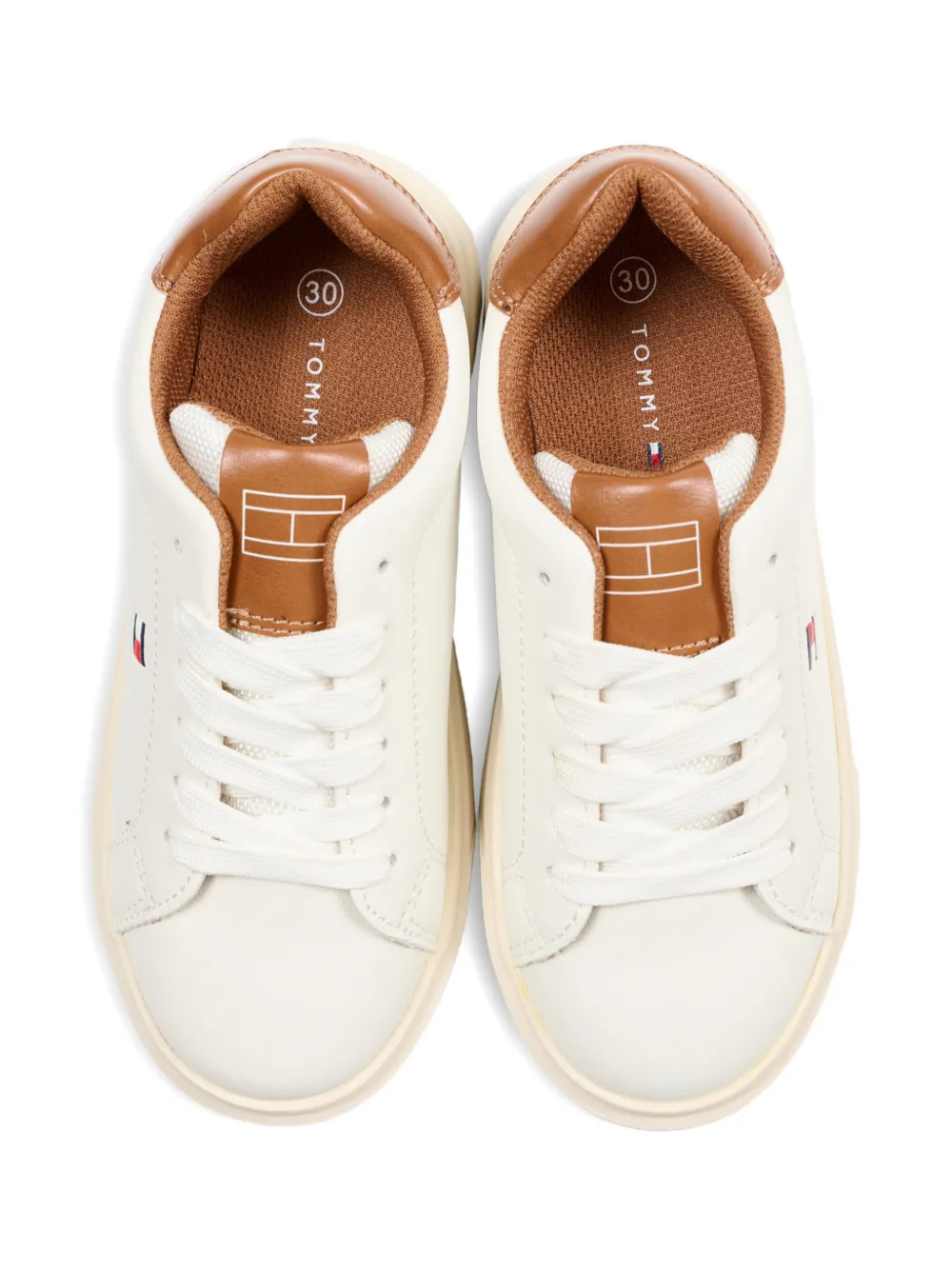 Tommy Hilfiger Junior Sneakers met logodetail Wit