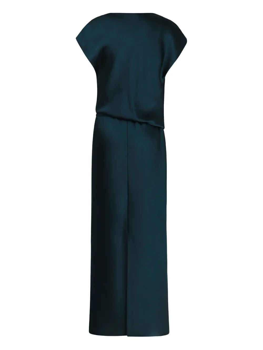 Vince draped short-sleeve maxi dress - Groen