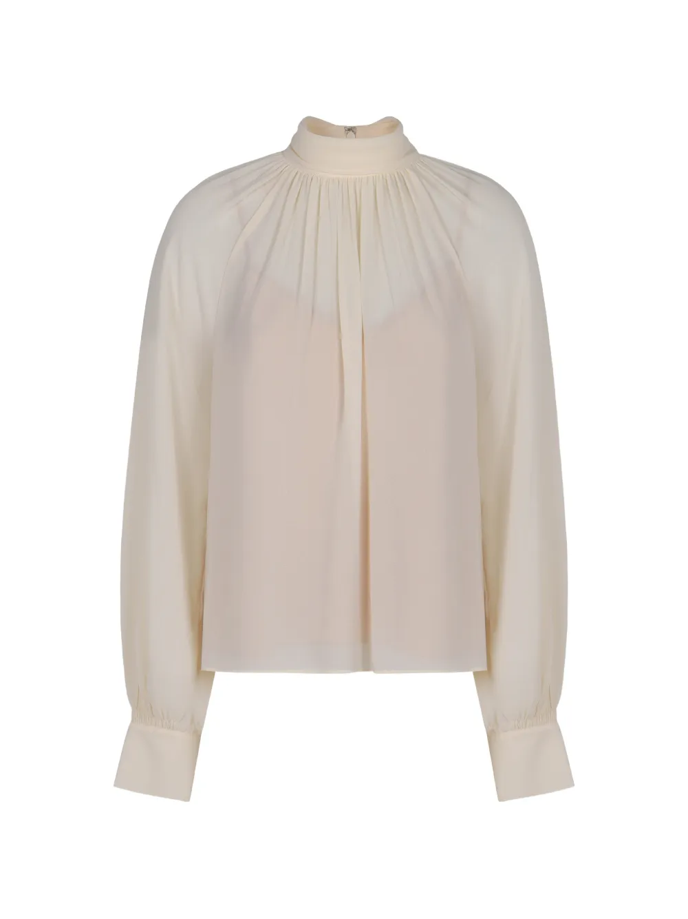 Vince high-neck draped blouse - Toni neutri