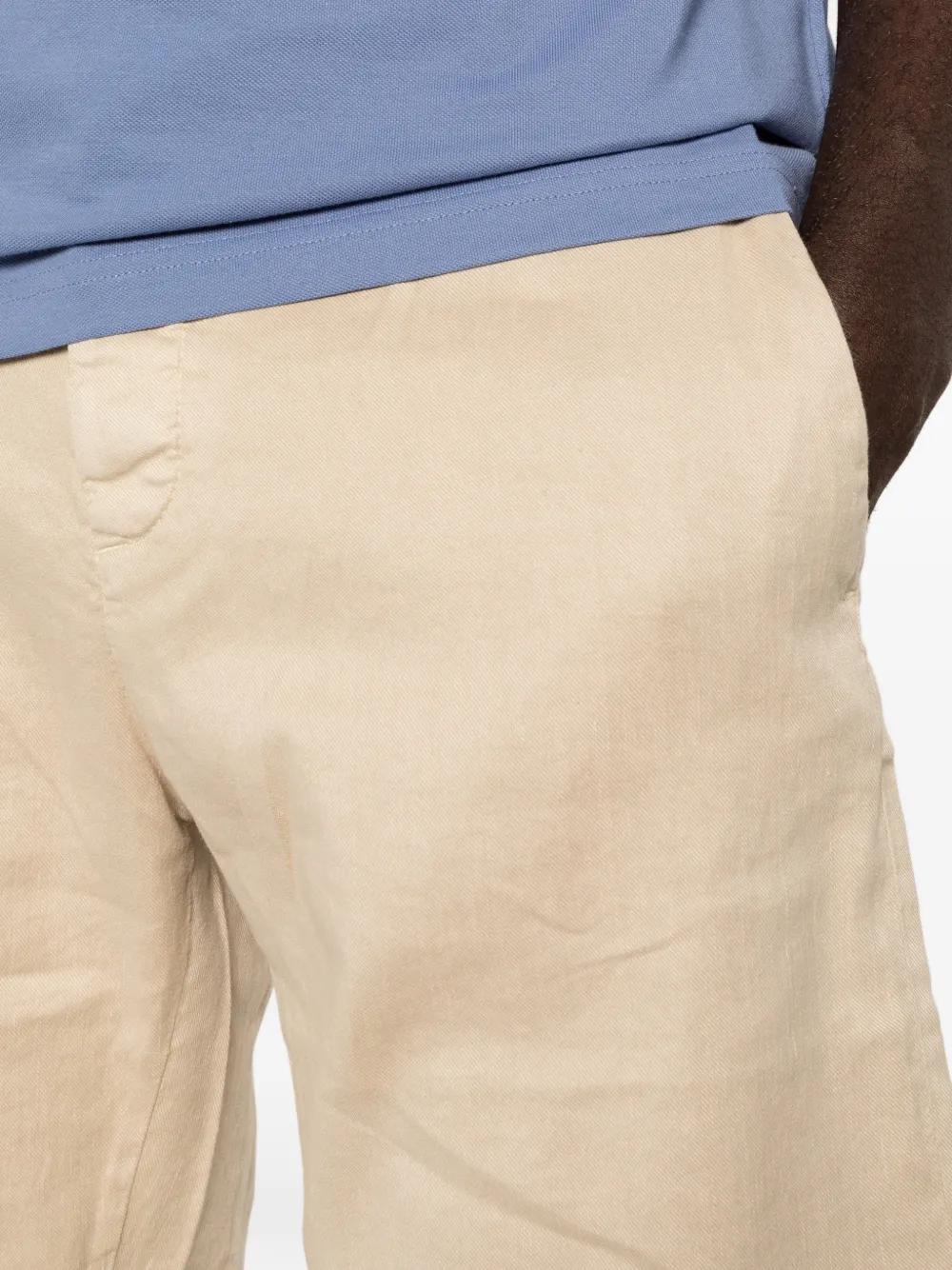 Jacob Cohën Shorts met logopatch Beige