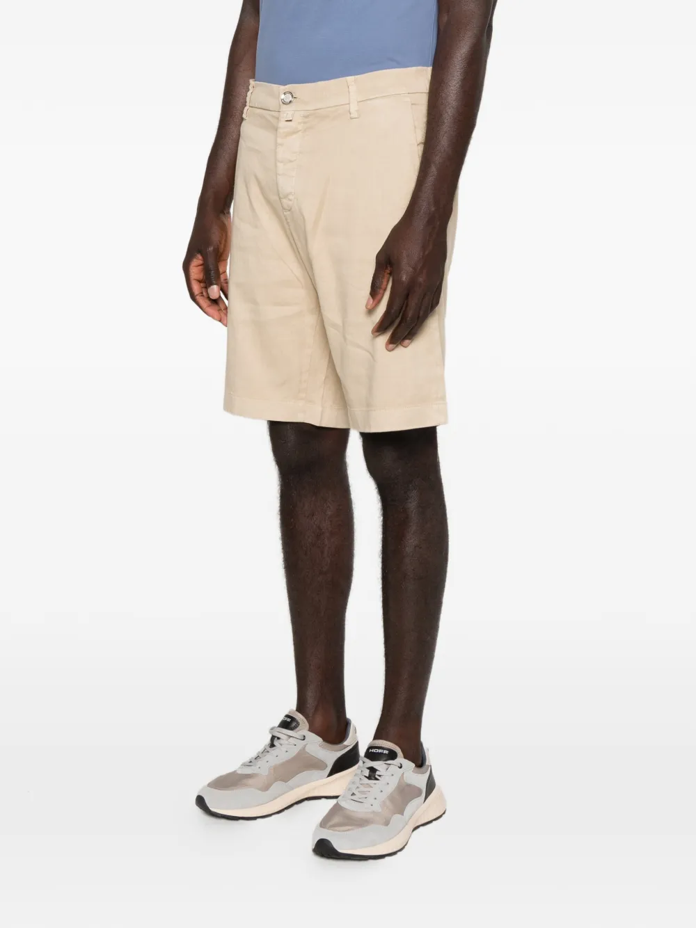 Jacob Cohën Shorts met logopatch Beige
