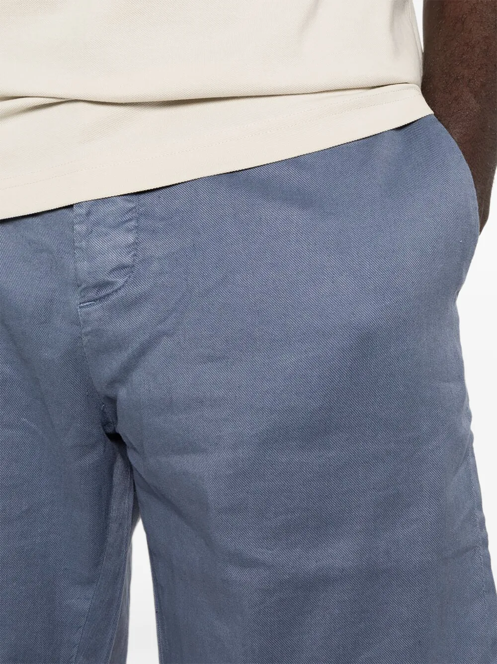 Jacob Cohën Shorts met logopatch Blauw