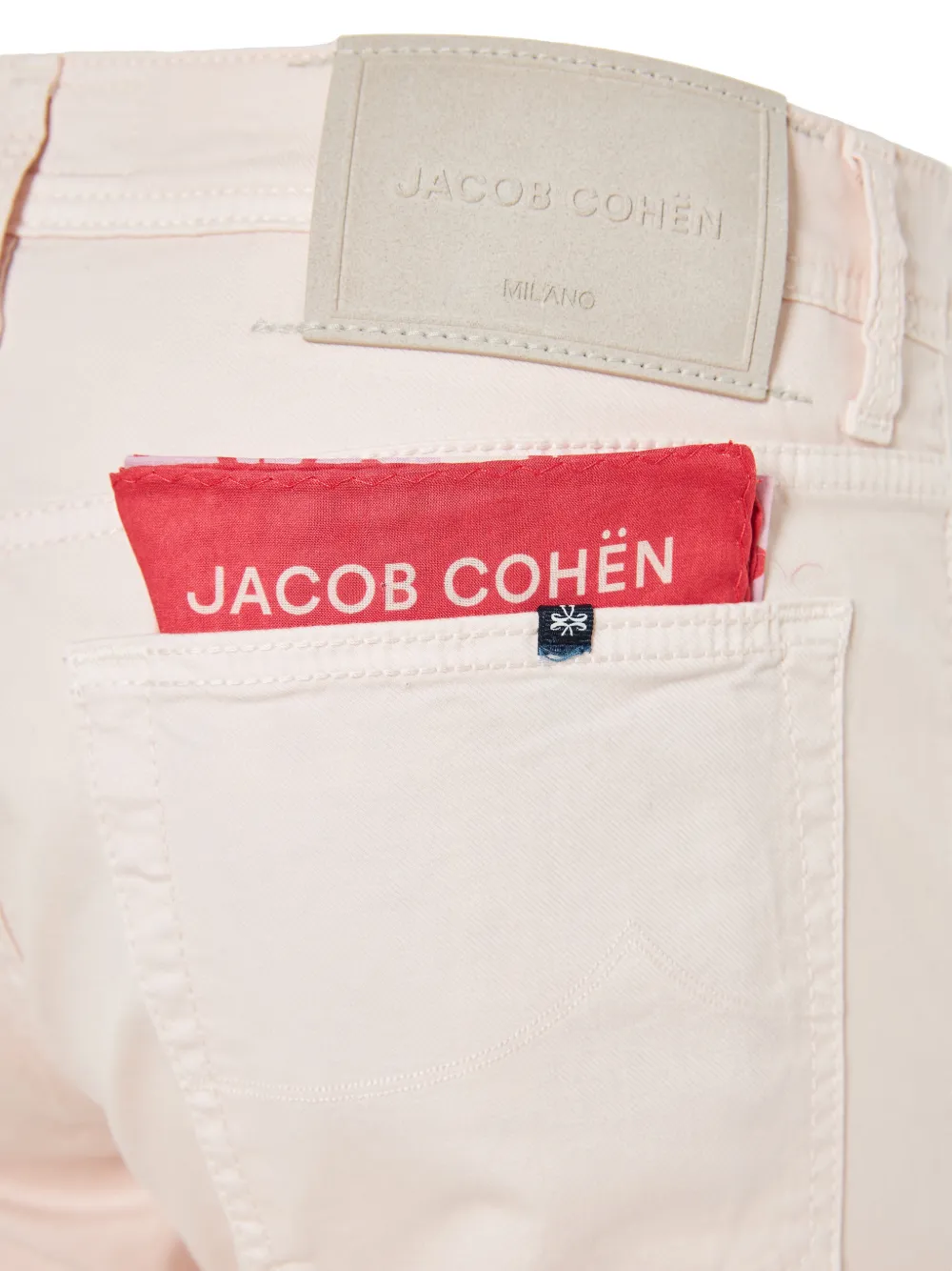 Jacob Cohën Broek met logopatch Beige