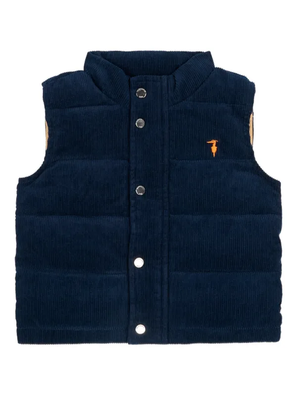 TRUSSARDI JUNIOR コーデュロイ ベスト | ブルー | FARFETCH JP