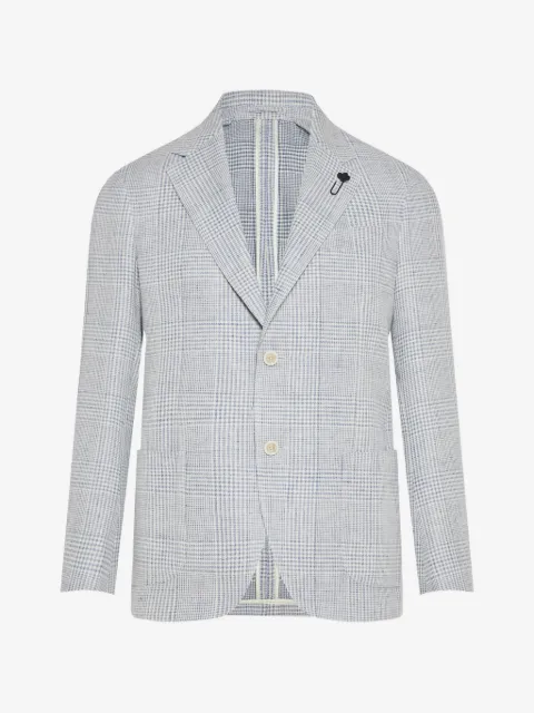 Lardini houndstooth single-breasted blazer