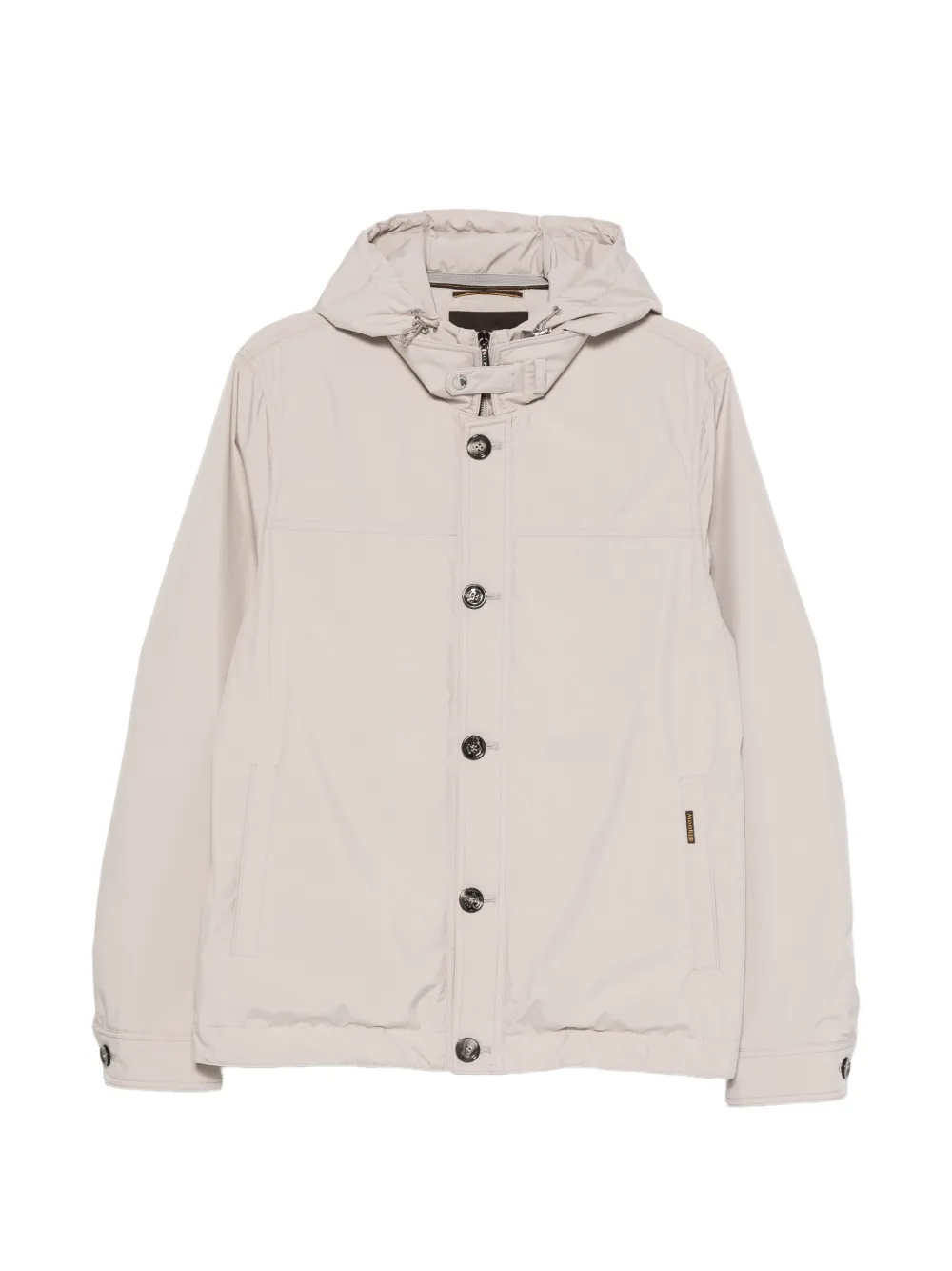 Moorer Dalens hooded button-fastening jacket - Toni neutri