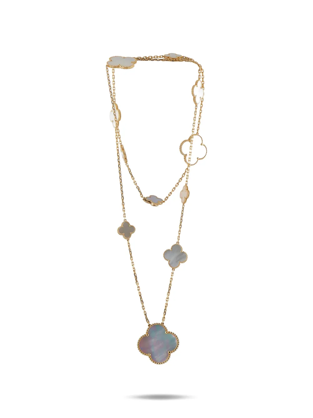 Van Cleef & Arpels 18K yellow gold Magic Alhambra mother of pearl necklace - Oro