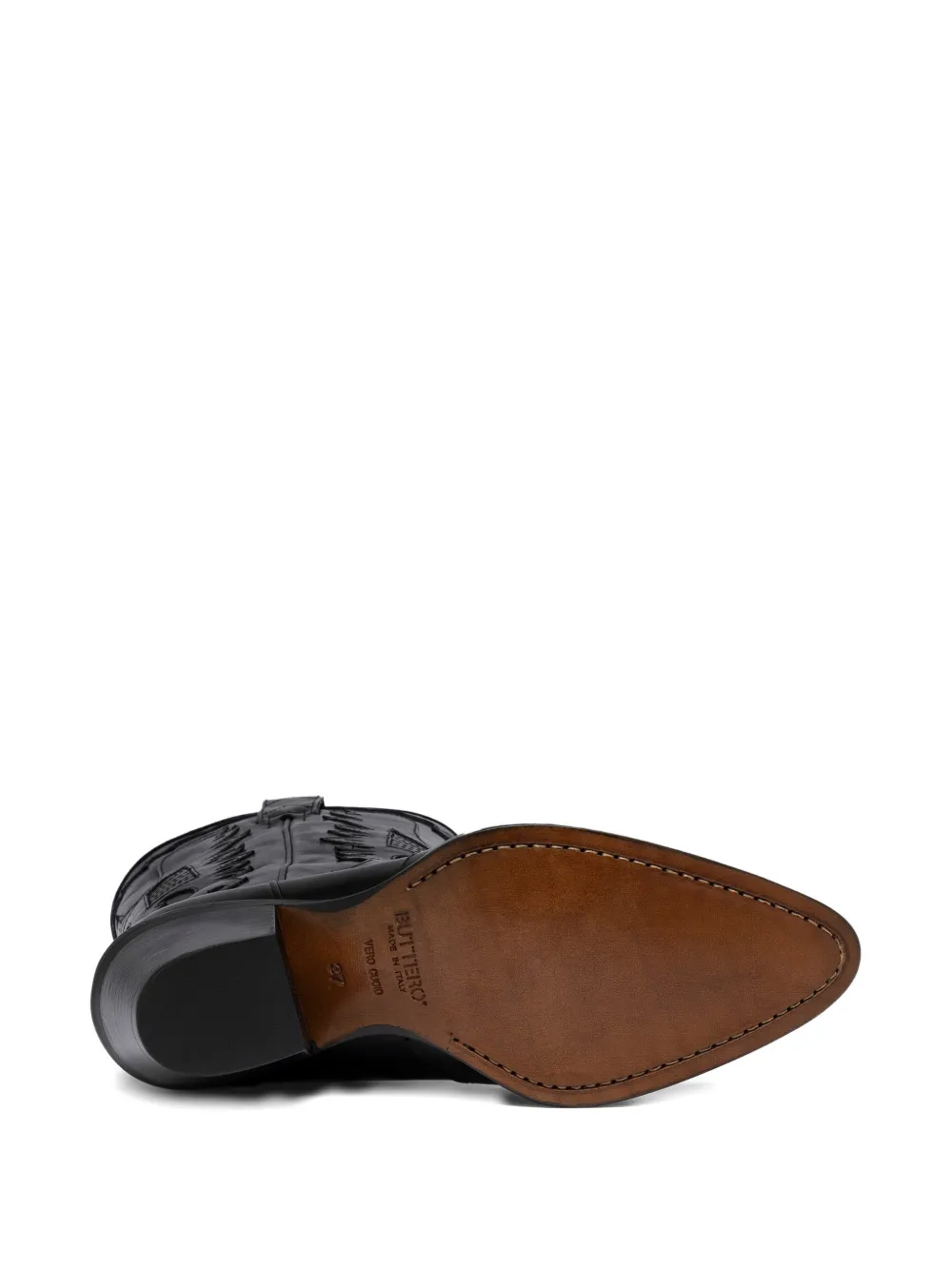 Buttero 60 mm Annie cowboylaarzen met puntige neus Zwart