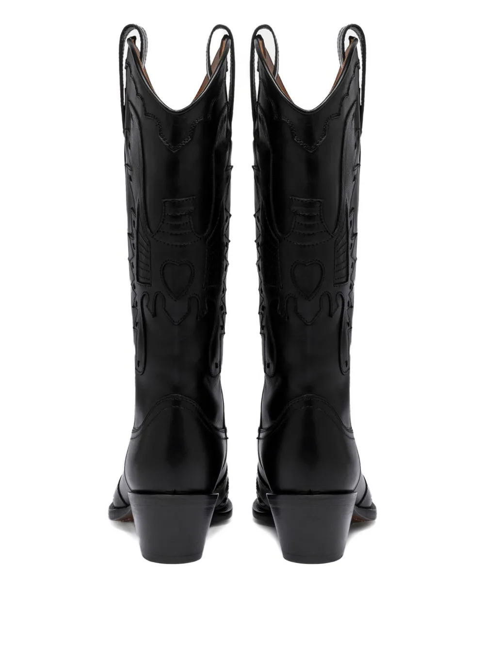 Buttero 60 mm Annie cowboylaarzen met puntige neus Zwart